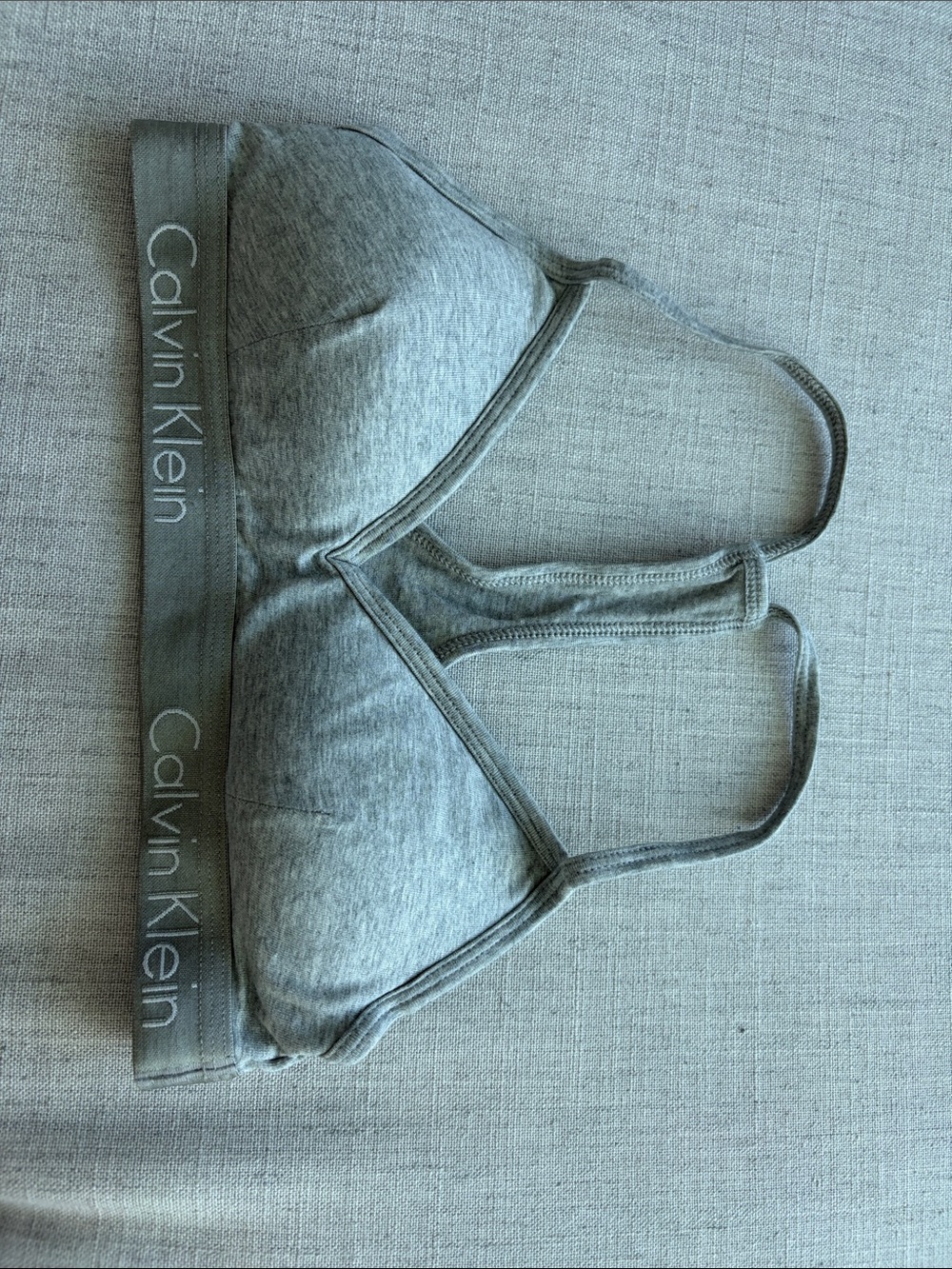 Calvin Klein Gray Heather Light Support Bralette